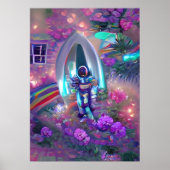 Tripping Balls Art - Astronaut Poster (Voorkant)