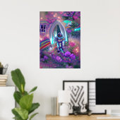 Tripping Balls Art - Astronaut Poster (Thuiskantoor)