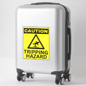 Tripping Hazard Sign Sticker (Koffer)