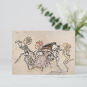 "Tripping on their Toes" door Arthur Rackham Bedankkaart (Staand voorkant)