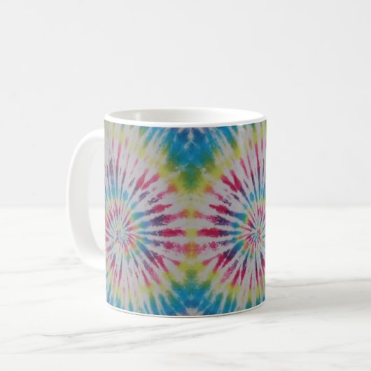 Tripple Swirl Tie Dye Mok (Voorkant links)