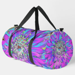 Trippy Abstract Aqua, Limegroene en Paarse Dahlia Plunjezak