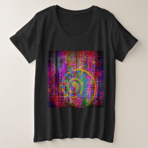 Trippy Abstract Grote Maat T-shirt