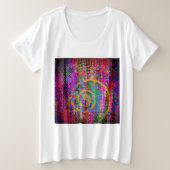 Trippy Abstract Grote Maat T-shirt (Design voorkant)