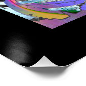 Trippy Abstract photo collage Perfect Poster (Hoek)