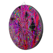 Trippy Abstract Rainbow Oriental Lily Flowers Dartbord (Voorkant Rechts)