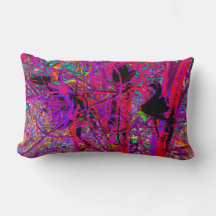 Trippy Abstract Rainbow Oriental Lily Flowers