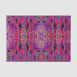 Trippy Abstract Rainbow Oriental Lily Flowers Tissuepapier