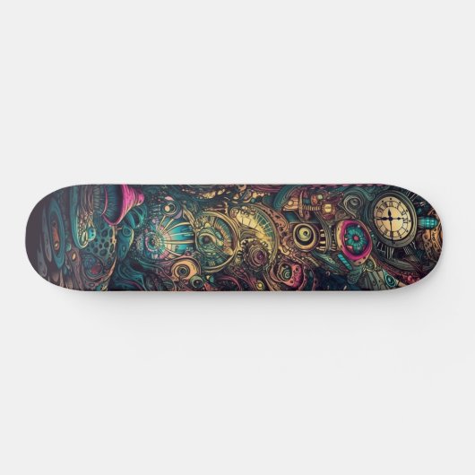 Trippy Abstract verlies jezelf in Time Schaats Boa Persoonlijk Skateboard (Horizontaal)