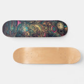 Trippy Abstract verlies jezelf in Time Schaats Boa Persoonlijk Skateboard (Horizontaal)