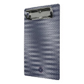 Trippy Abstract zwart-wit Stripes Rad Monogram Mini Klembord (Angled2)