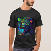 Trippy Abstracte hagedis psychedelisch T-shirt (Voorkant)