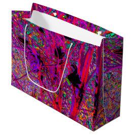 Trippy Abstracte Regenboog Oosterse Lelie Bloemen Groot Cadeauzakje