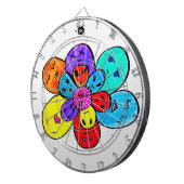 Trippy Alien Flower Dartbord (Voorkant Rechts)