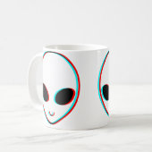 Trippy Alien Koffiemok (Voorkant links)