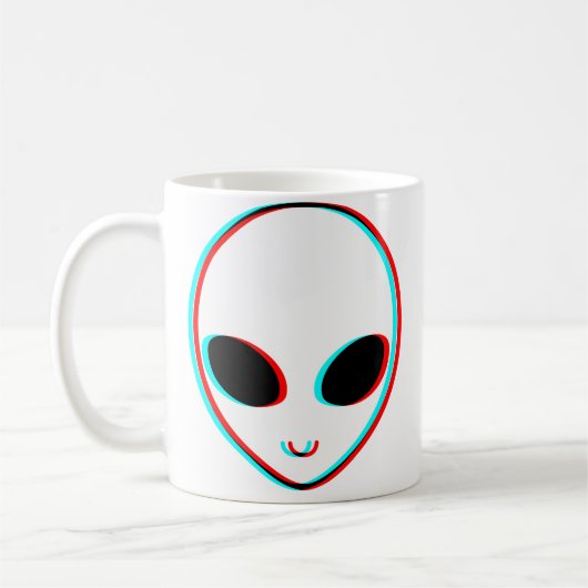 Trippy Alien Koffiemok (Links)