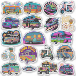 Trippy Art Custom-Cut Vinyl Sticker