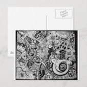 Trippy Art Design Briefkaart (Voorkant / Achterkant)