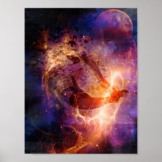 Trippy Birds Print (Voorkant)