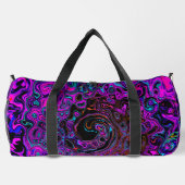 Trippy Black en Magenta Retro Liquid Swirl Plunjezak (Achterkant)