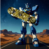 Trippy Black Gold Doodle Persoonlijk Skateboard