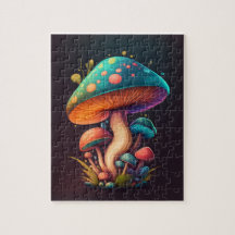 Trippy Blauw Amanita Muscaria Flexibele Fotomagnee