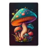 Trippy Blauw Amanita Muscaria Flexibele Fotomagnee Magneet (Verticaal)