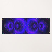 Trippy Blauw Zwart Gouden Dolfijn Yoga Mat (Voorkant (horizontaal))