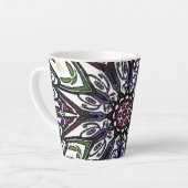 trippy bloem latte mok (Linkerhoek)