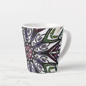 trippy bloem latte mok (Rechterhoek)