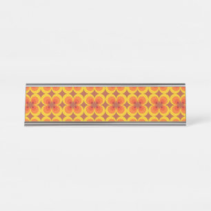 Trippy Bloemen Bureau Naambordje
