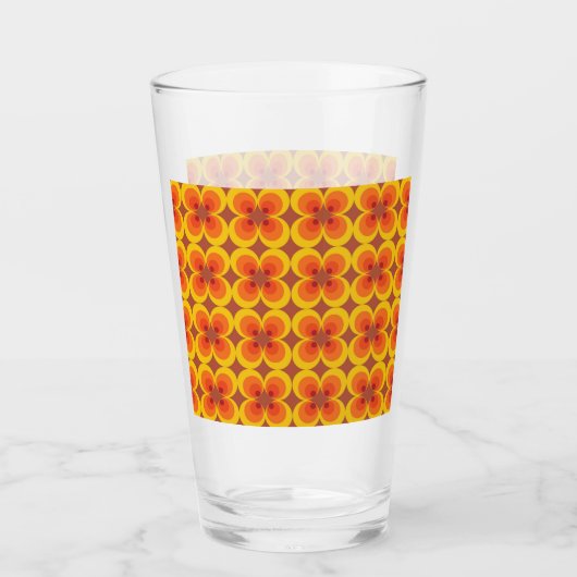 Trippy Bloemen Glas (Voorkant)