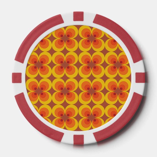 Trippy Bloemen Poker Chips (Voorkant)