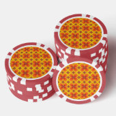 Trippy Bloemen Poker Chips (Opstapeling)