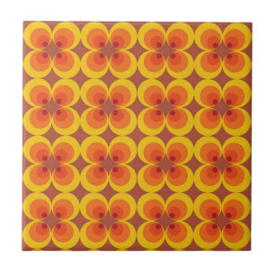 Trippy Bloemen Tegeltje