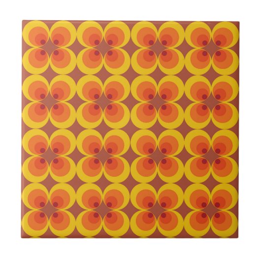 Trippy Bloemen Tegeltje (Voorkant)