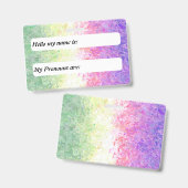 Trippy Boho Aanpasbare Genderdove Pride Vlag Badge (Voor- en achterkant)