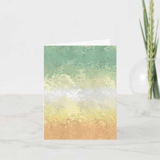Trippy Boho Groovy Abstract Genderflor Pride Vlag Bedankkaart (Voorkant)