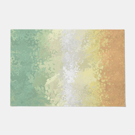 Trippy Boho Groovy Abstract Genderflor Pride Vlag Deurmat (Voorkant)