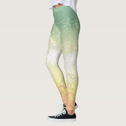Trippy Boho Groovy Abstract Genderflor Pride Vlag Leggings (Links)