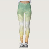 Trippy Boho Groovy Abstract Genderflor Pride Vlag Leggings (Voorkant)