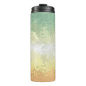 Trippy Boho Groovy Abstract Genderflor Pride Vlag Thermosbeker (Voorkant)