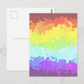 Trippy Boho Groovy Abstract Neurogender Pride Vlag Briefkaart (Voorkant / Achterkant)