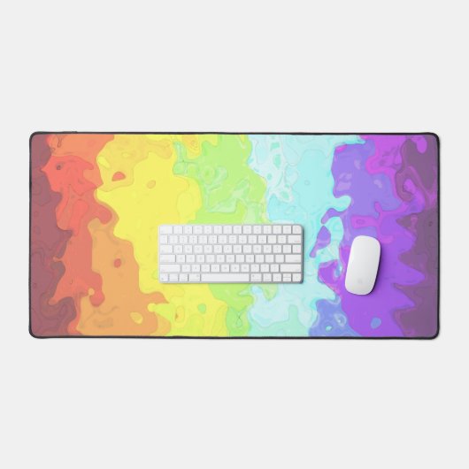 Trippy Boho Groovy Abstract Neurogender Pride Vlag Bureaumat (Keyboard & Muis)