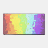 Trippy Boho Groovy Abstract Neurogender Pride Vlag Bureaumat (Voorkant)