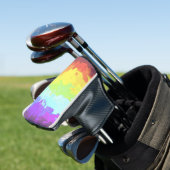 Trippy Boho Groovy Abstract Neurogender Pride Vlag Golfheadcover (Insitu)