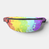 Trippy Boho Groovy Abstract Neurogender Pride Vlag Heuptasje (Liggend)