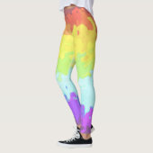 Trippy Boho Groovy Abstract Neurogender Pride Vlag Leggings (Links)