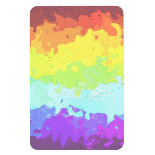 Trippy Boho Groovy Abstract Neurogender Pride Vlag Magneet (Verticaal)