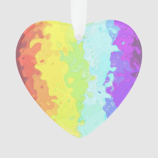 Trippy Boho Groovy Abstract Neurogender Pride Vlag Ornament (voorkant)